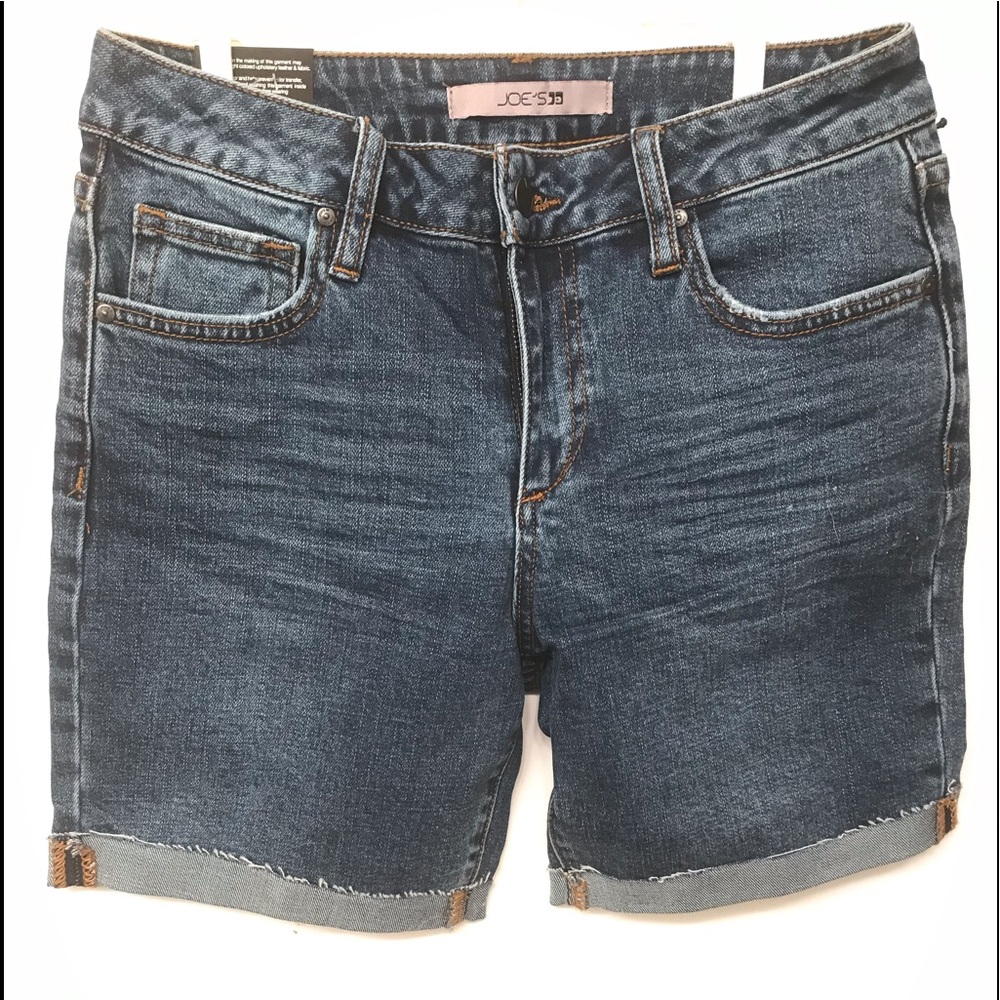 Joe’s Jean Roll Cuff Bermuda Shorts Blue Size 25